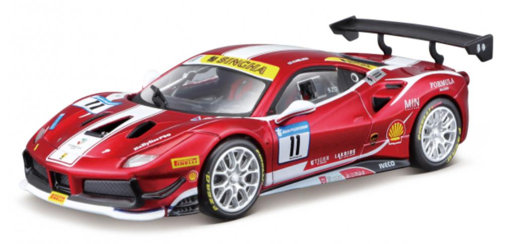 Bburago - Ferari Racing 1:24 Ferrari 488 Challenge (Formula Racing), 2017