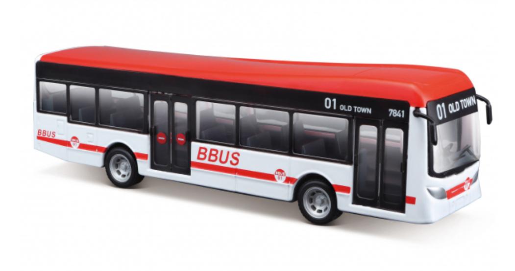 Produktbild Bburago - 19cm City-Bus, Türen zum Öffnen, sortiert, 1 Stück 2 von 2