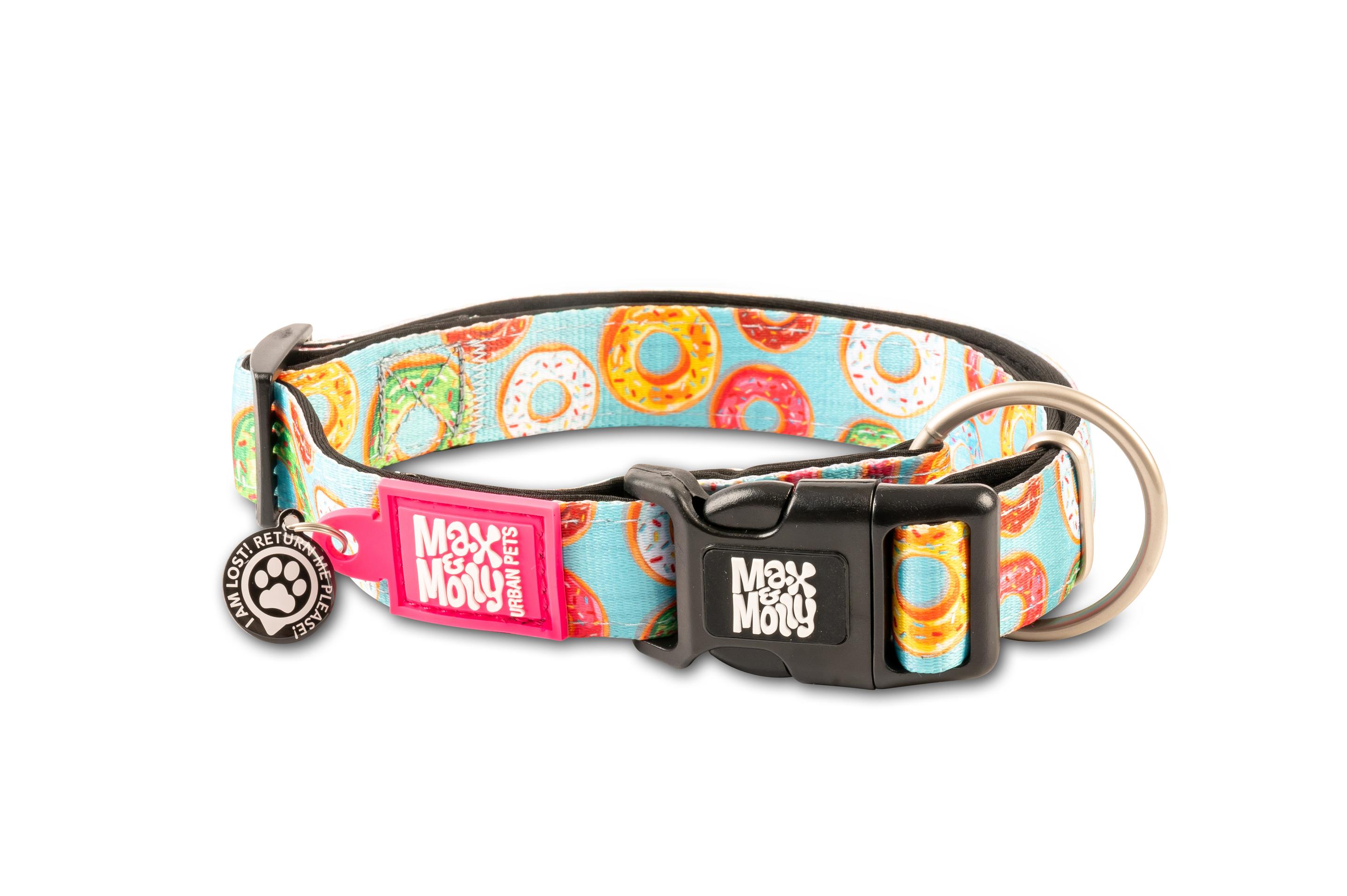 Max&Molly Smart ID Halsband Donuts/L