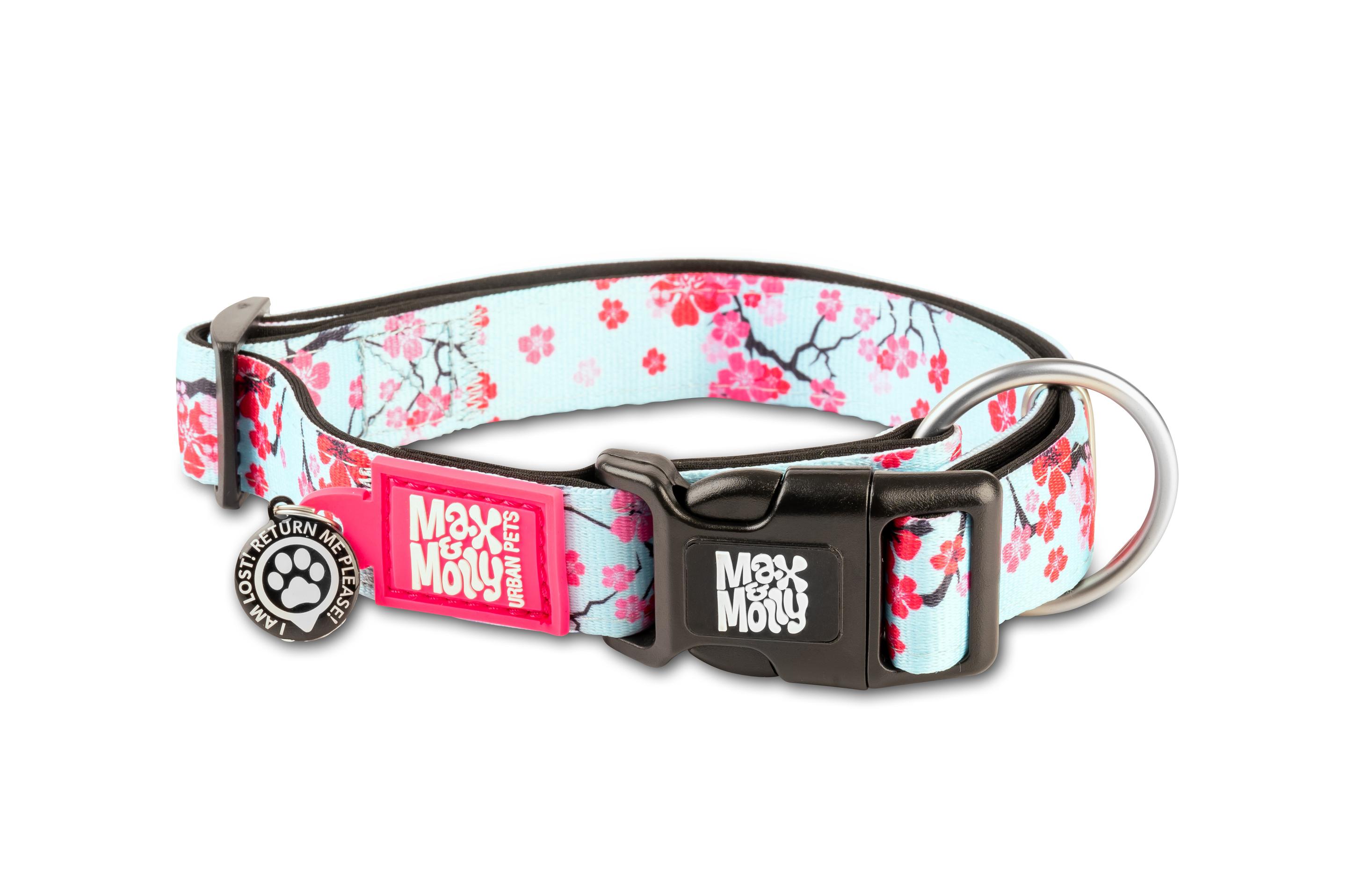 Max&Molly Smart ID Halsband Cherry Bloom/XS