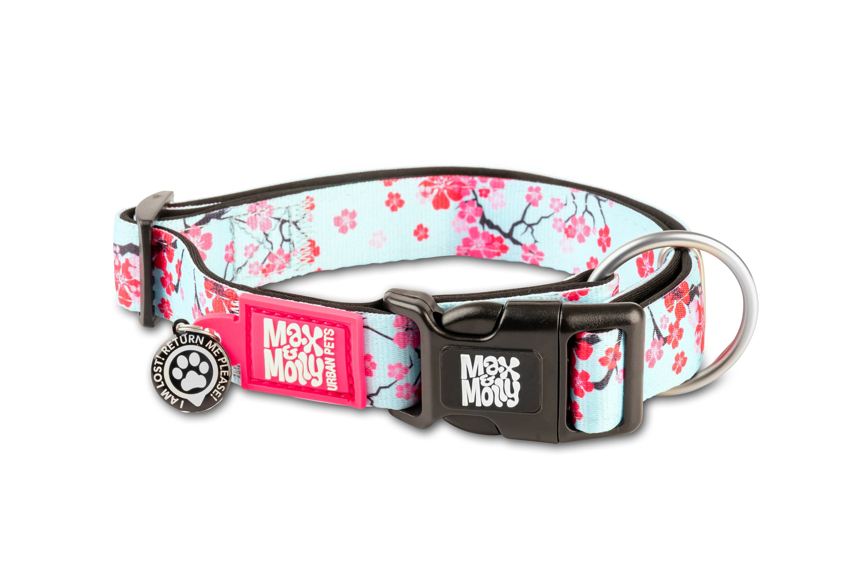 Max&Molly Smart ID Halsband Cherry Bloom/S