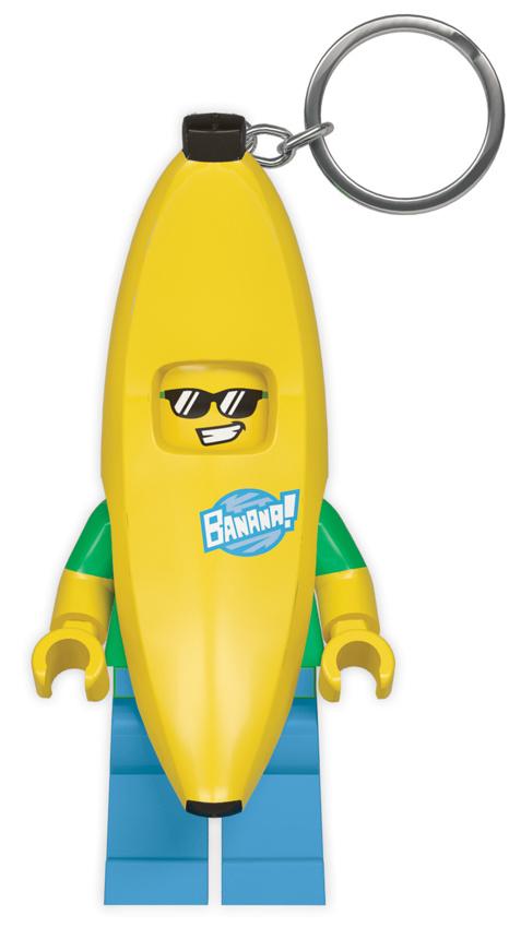 LEGO Banane Schlüsselanhänger mit Taschenlampe 6 cm in Geschenkpackung