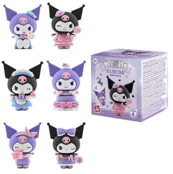 YuMe Hello Kitty & Friends Kuromi Birthday Party Sammelfigur 5 cm Blind Box, sortiert