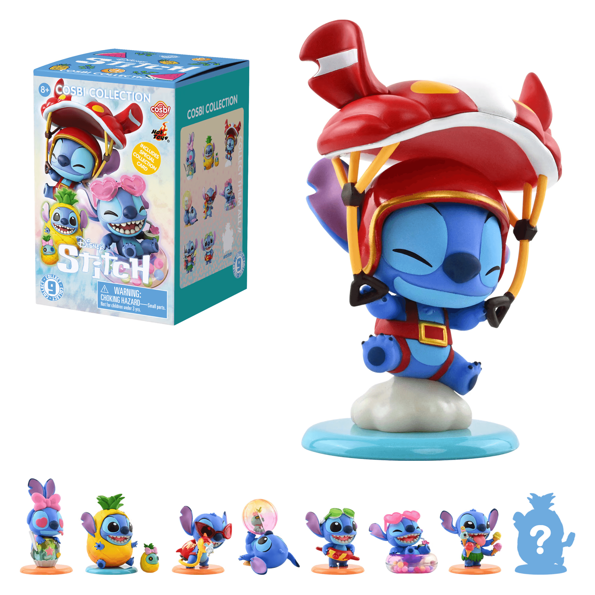 YuMe Disney Stitch on Holiday Cosbi Sammelfigur 6–11 cm Blind Box, sortiert