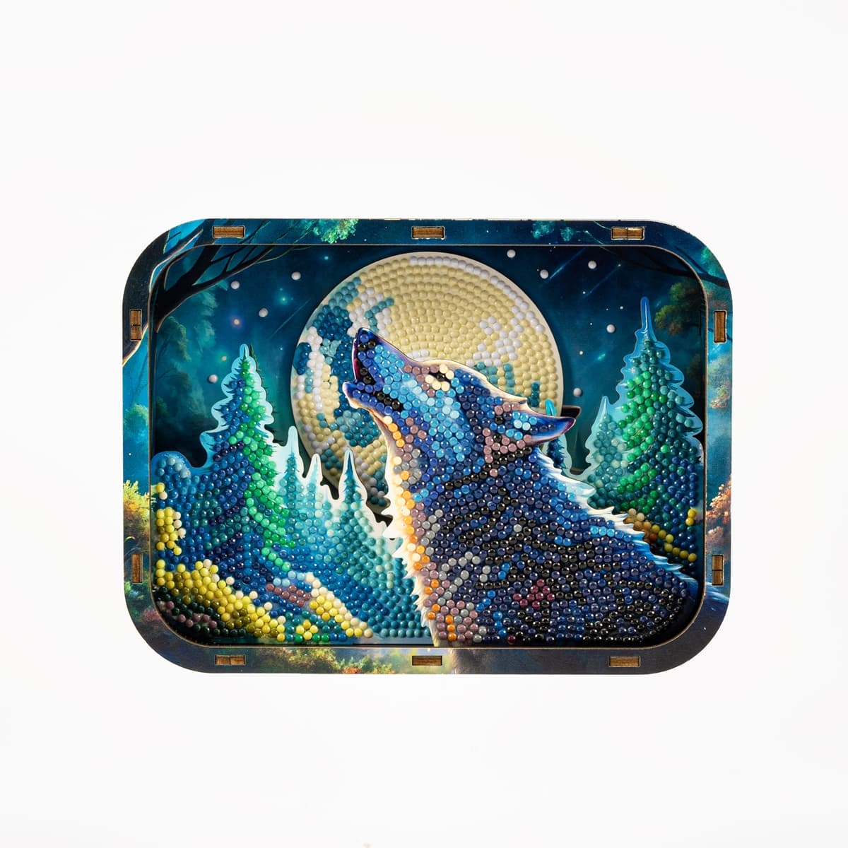 DIAMOND DOTZ - Diamond Painting Box Wolf mit Vollmond