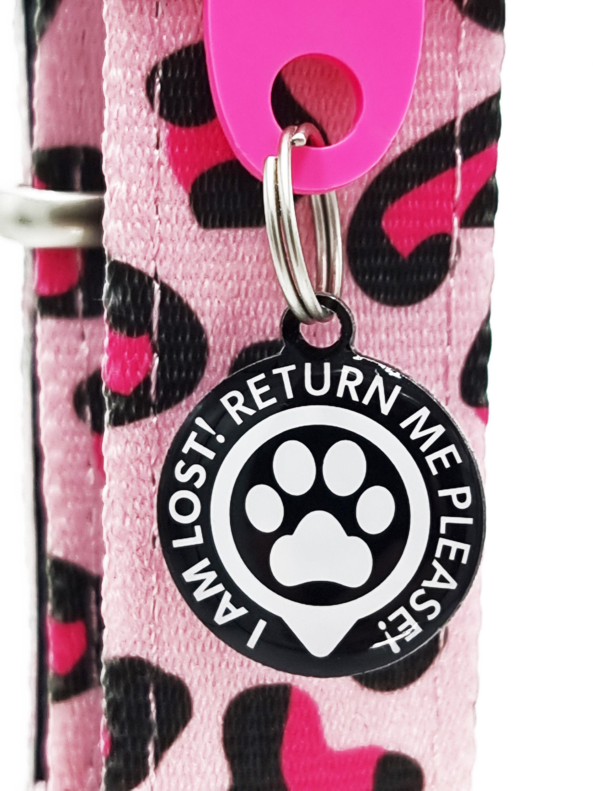 Produktbild Max&Molly Smart ID Halsband Leopard Pink/S 2 von 10