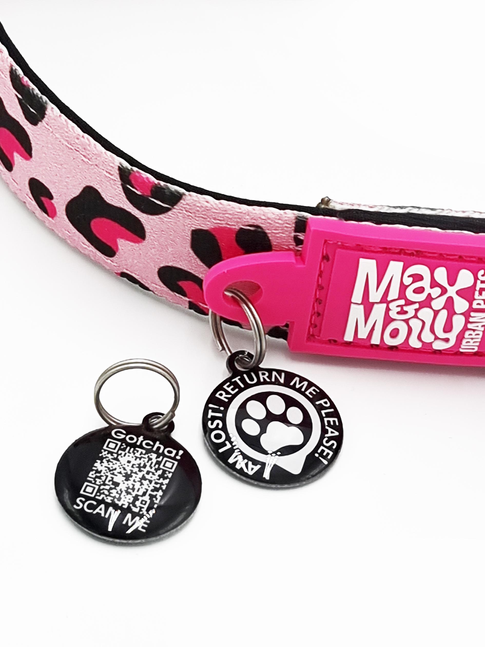 Produktbild Max&Molly Smart ID Halsband Leopard Pink/S 4 von 10