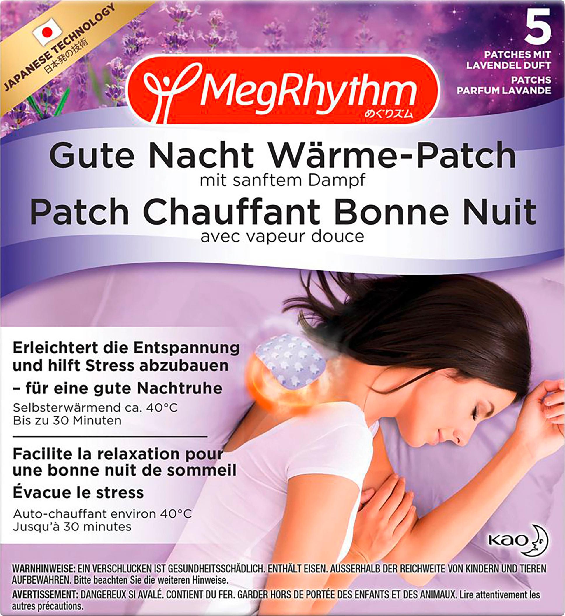 MegRhythm Gute Nacht Wärme-Patch  - Lavendel Duft