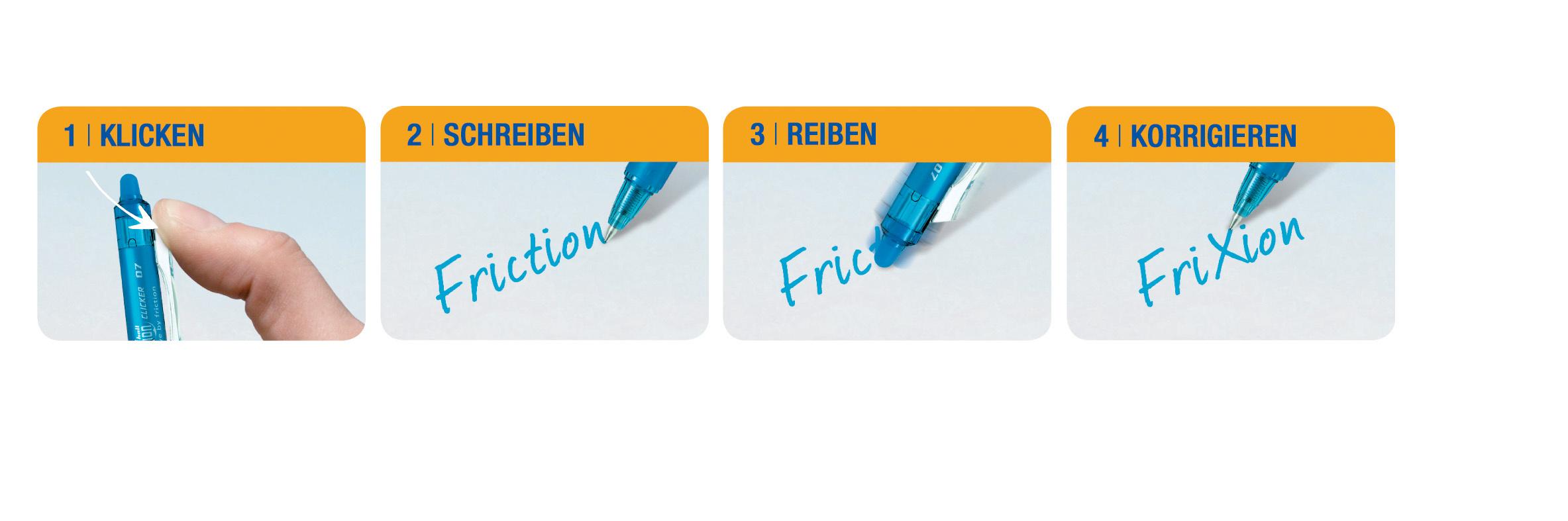 Produktbild PILOT Tintenroller FRIXION Ball Clicker radierbar 2 von 3