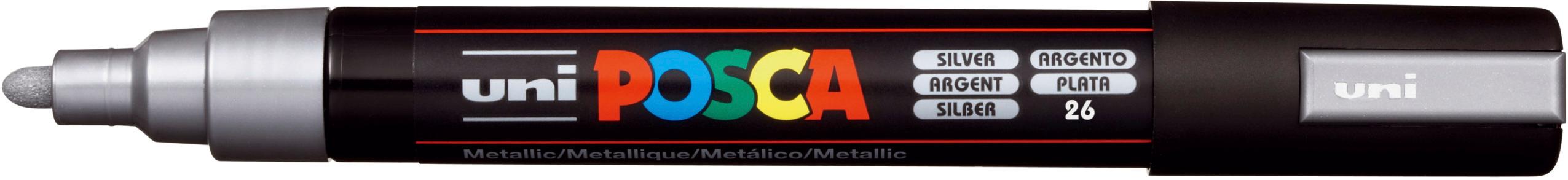 FABER-CASTELL  Marker UNI POSCA PC-5M silber