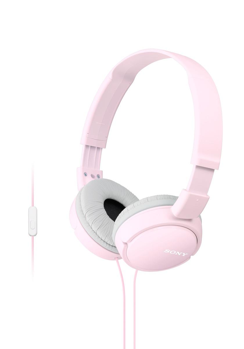 Sony On Ear MDRZX110APP.CE7 -Faltbarer Einstiegskopfhörer mit Headsetfunktion; Pink