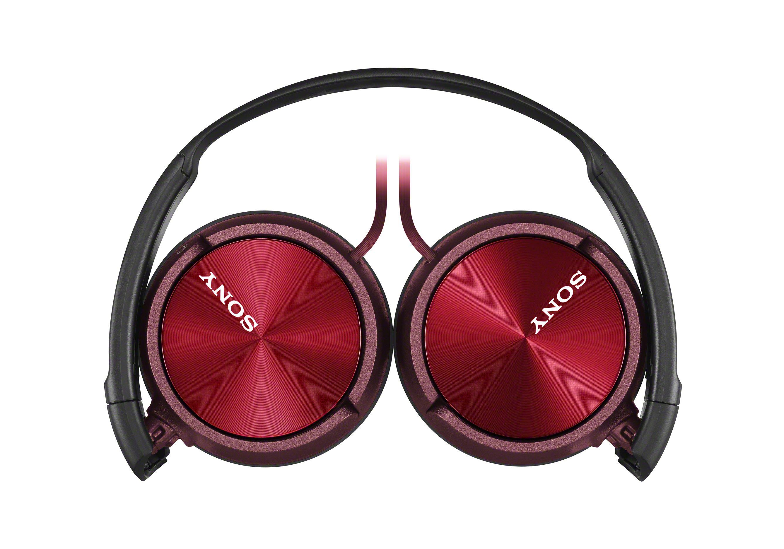 Sony On Ear MDRZX310R.AE - Ein echter Allrounder: Zusammenfaltbares Design, rot