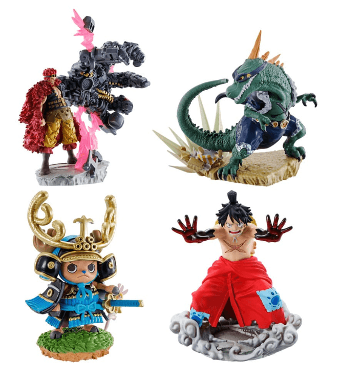One Piece Petitrama PVC Mini-Statue Logbox Re Birth Wanokuni Vol. 2 Set 9 cm