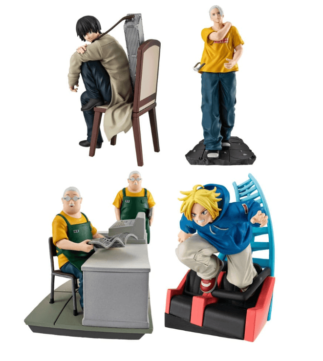 Sakamoto Days Petitrama EX Series Sammelfiguren 4er-Pack Cut Out Scenes Set 9 cm