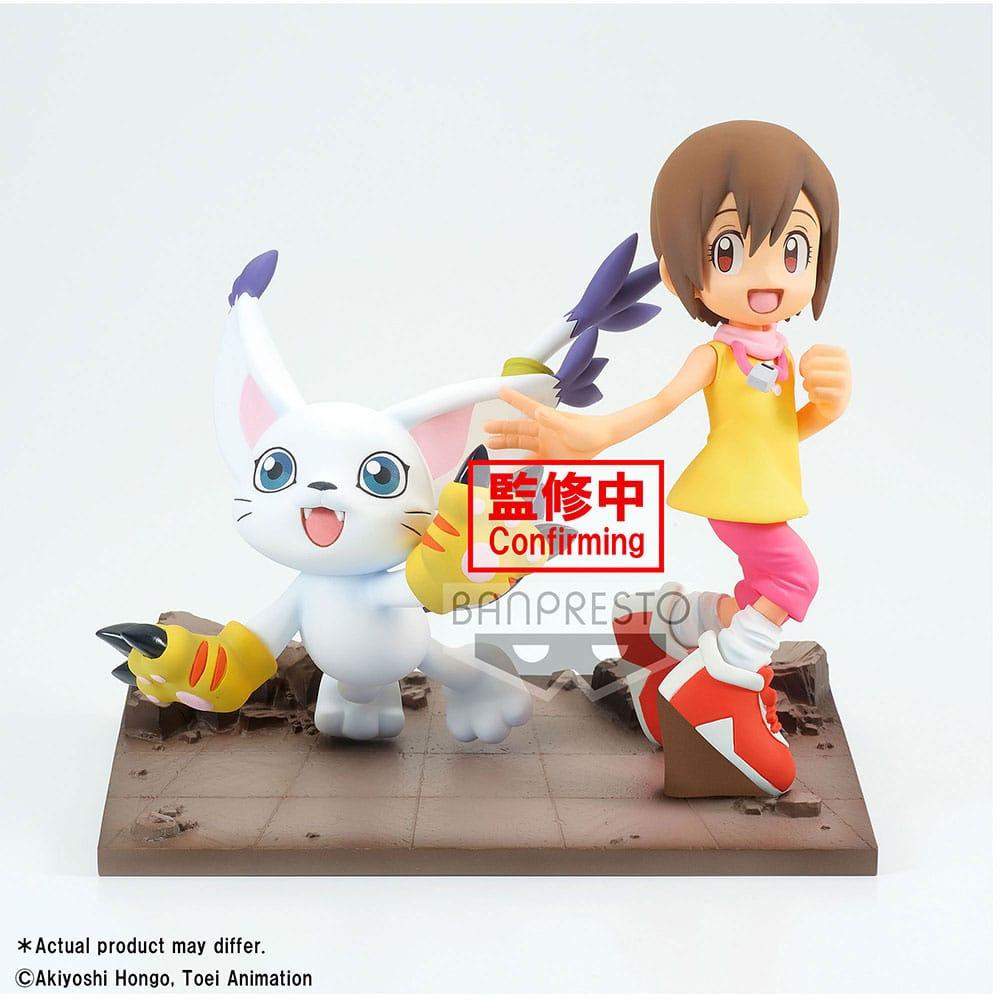 Banpresto - Digimon Adventure Adventure Archives DXF PVC Statue Hikari&Tailmon 12 cm