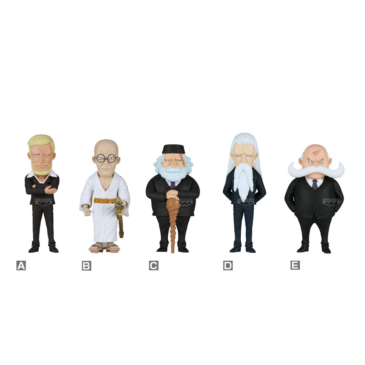 ONE PIECE WORLD COLLECTABLE FIGURE-FIVE ELDERS-
