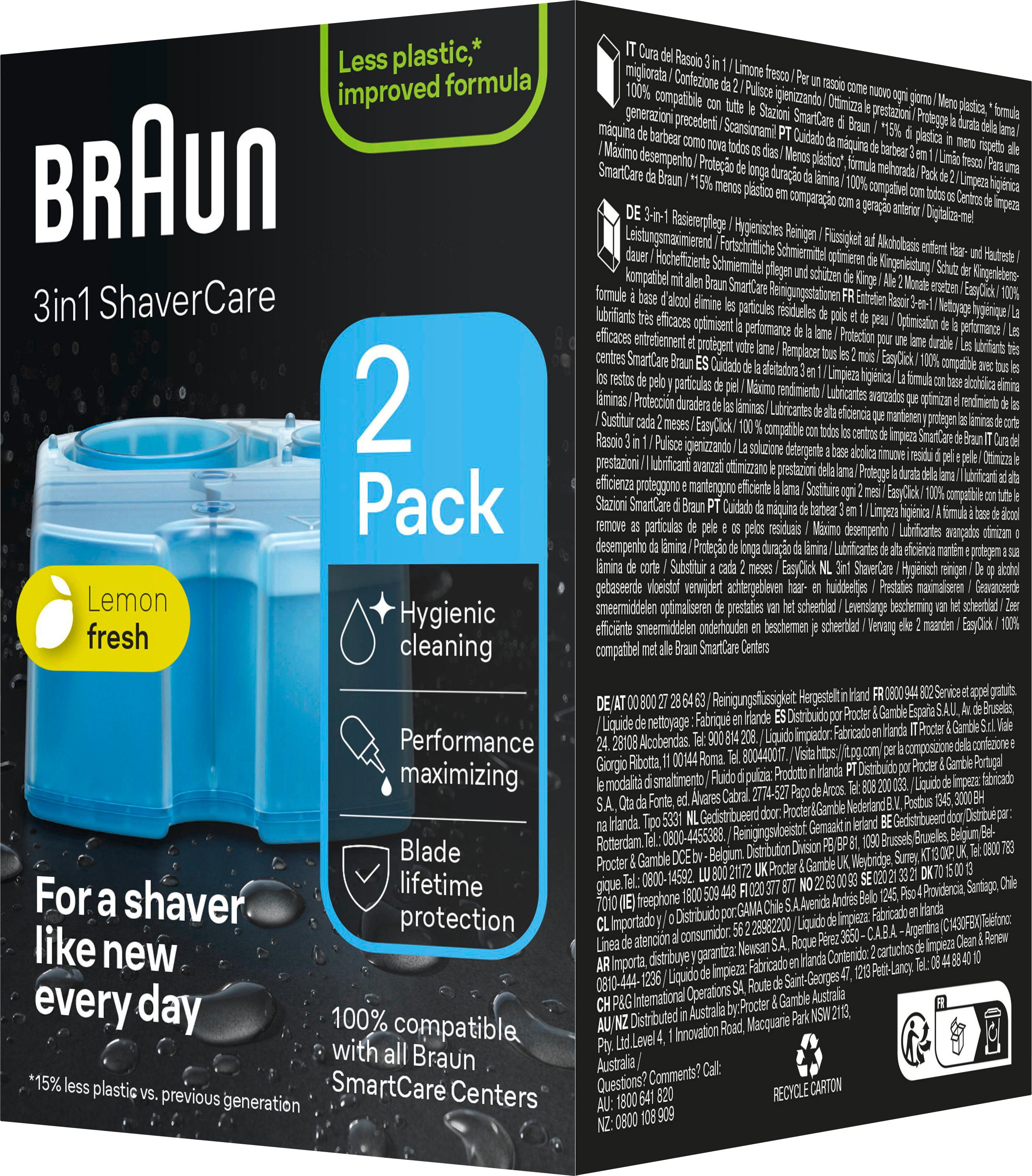 Produktbild BRAUN 3-in-1 ShaverCare Reinigungskartuschen für Reinigungsstationen, 2er Pack 3 von 7