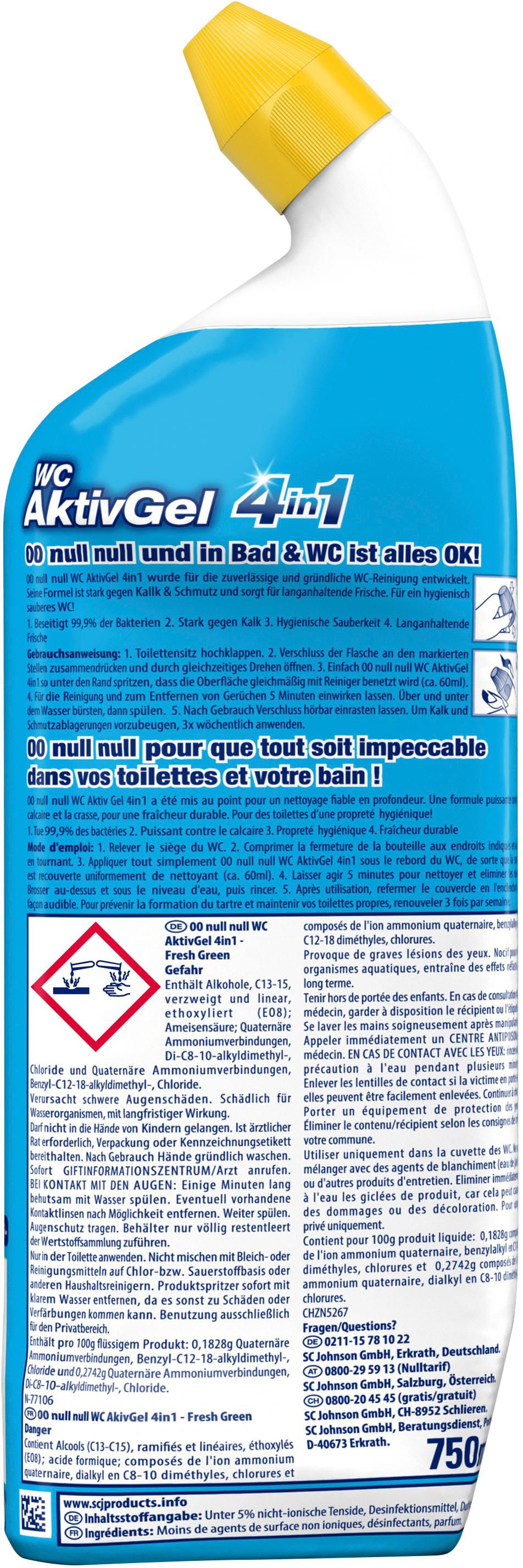 Produktbild 00 null null WC AktivGel 4in1 WC-Reiniger Fresh Green 2 von 3