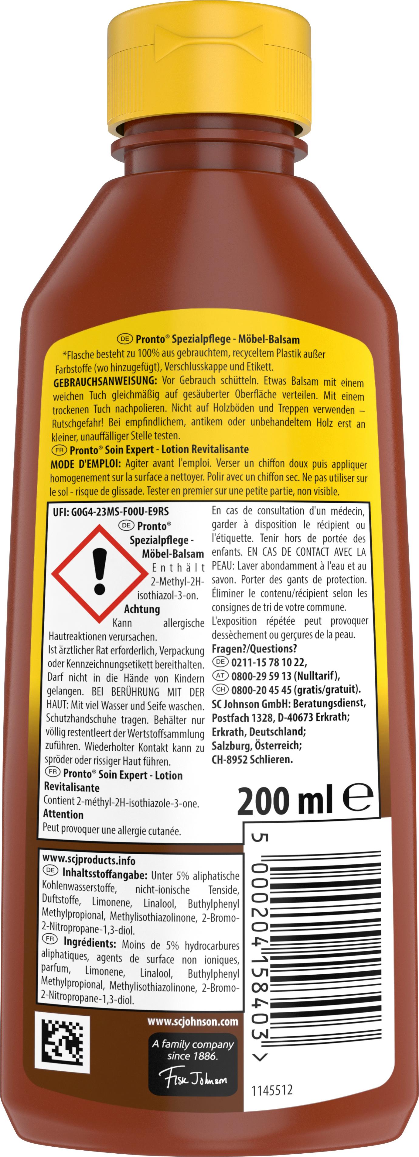 Produktbild Pronto Möbel-Balsam Bienenwachs Möbelpflege 2 von 2