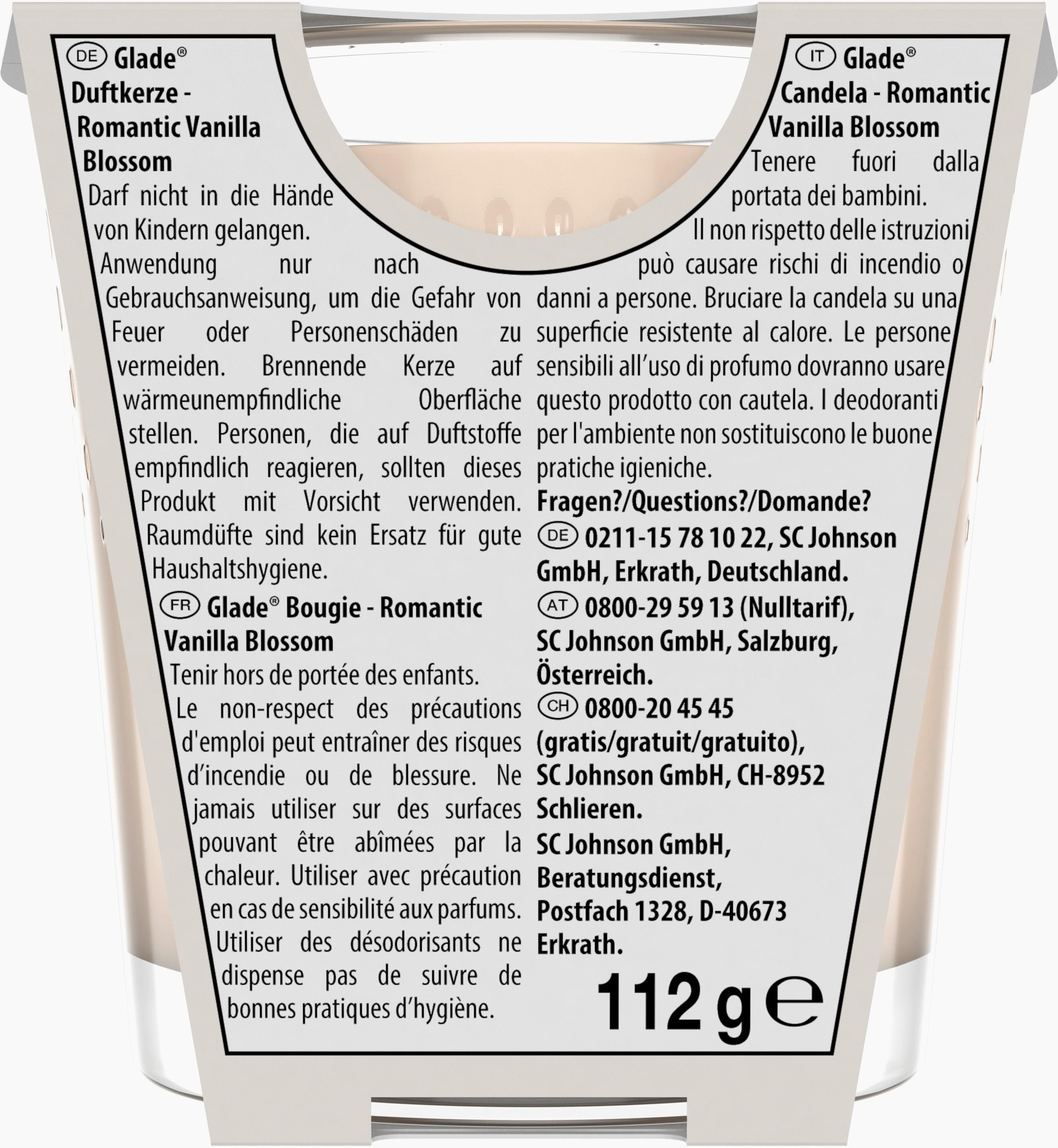 Produktbild Glade Duftkerze Romantic Vanilla Blossom 2 von 2