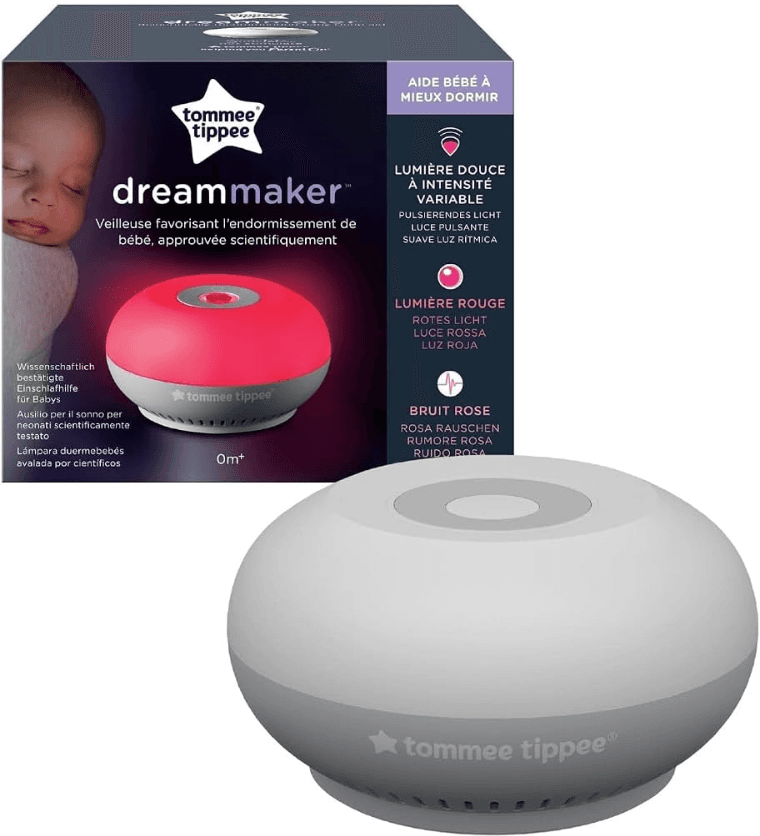 Tommee Tippee Dreammaker Einschlafhilfe mit Licht, Pink Noise & CrySensor ab Geburt