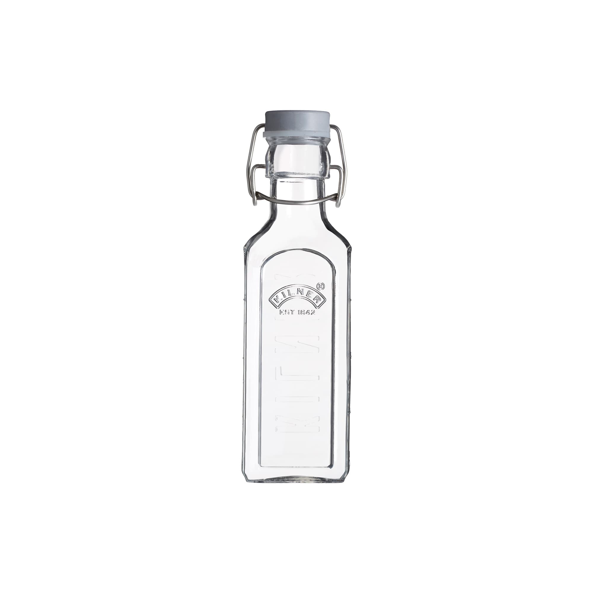 KILNER® Glasflasche mit Bügelverschluß eckig 300ml