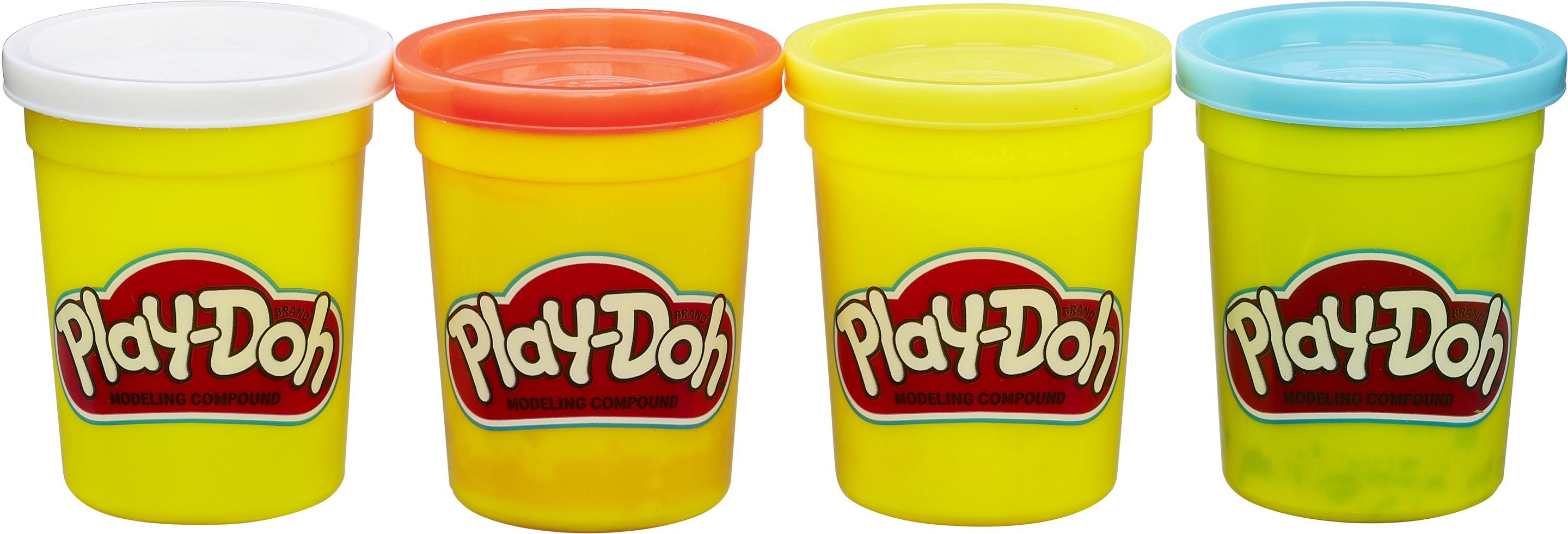 Produktbild Hasbro - Play-Doh 4er Pack Grundfarben blau, gelb, rot, weiß 2 von 2