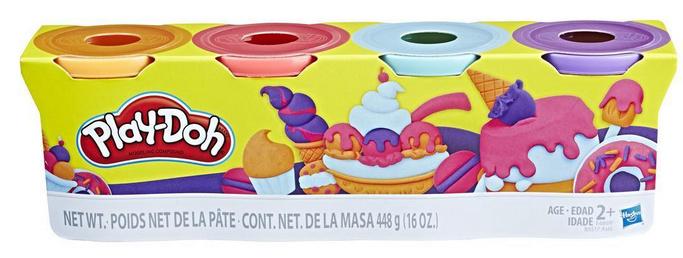 Produktbild Hasbro - Play-Doh 4er Pack lila, orange, türkis, rot 2 von 3