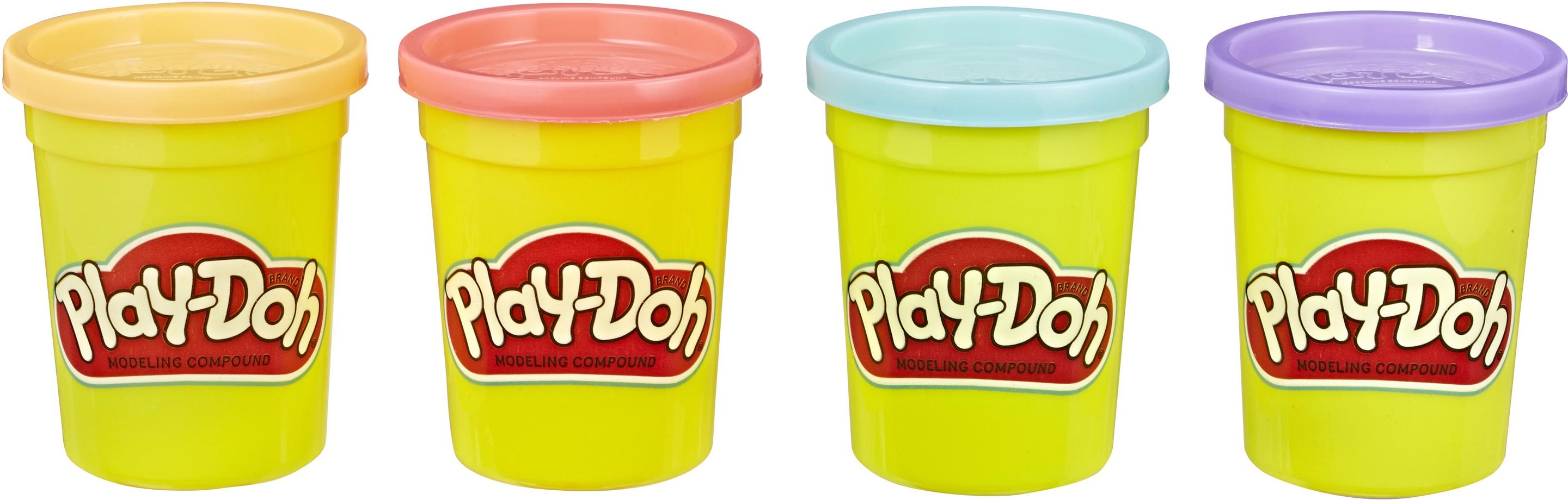 Produktbild Hasbro - Play-Doh 4er Pack lila, orange, türkis, rot 3 von 3