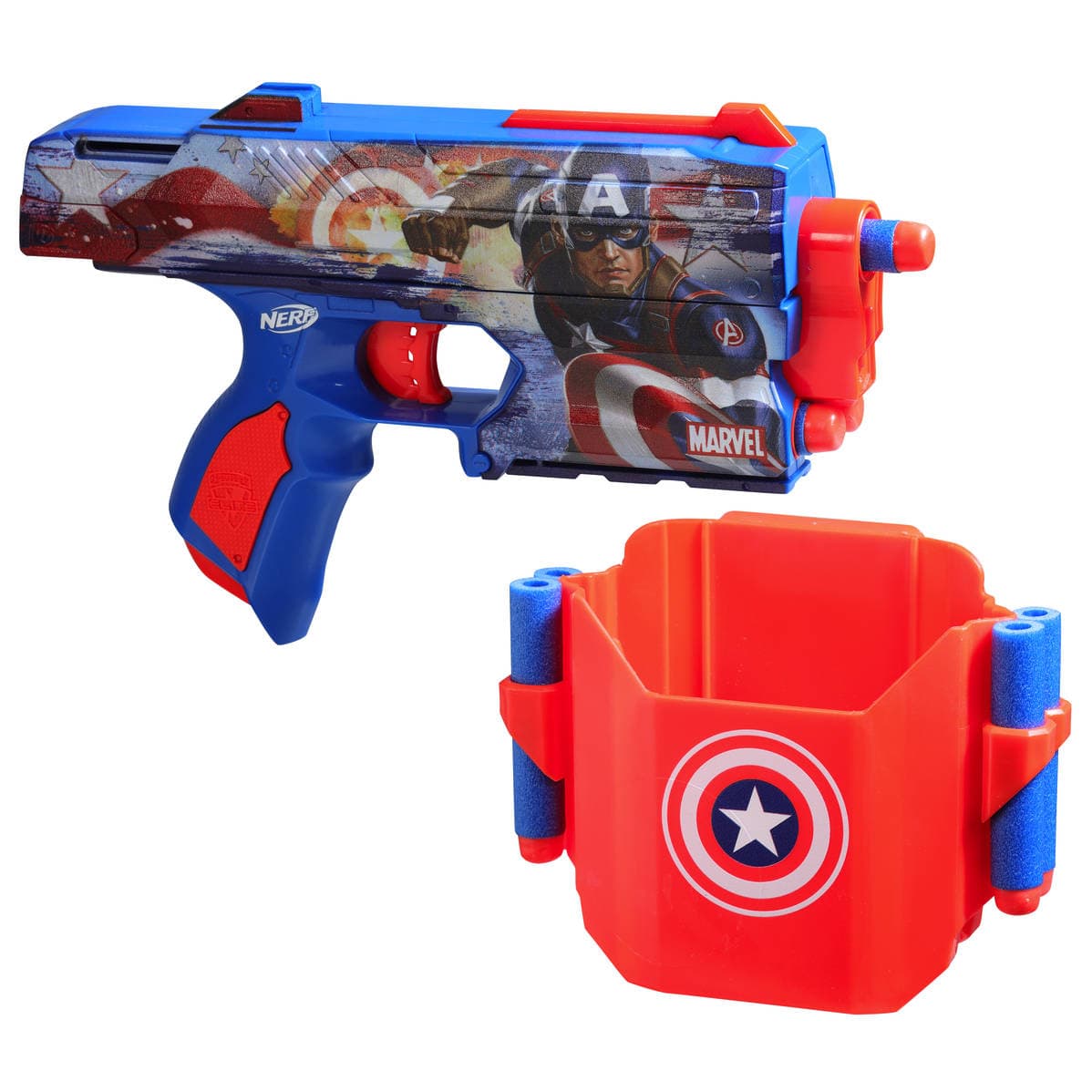 Produktbild Hasbro - Nerf Marvel Captain America Blaster 6 von 6
