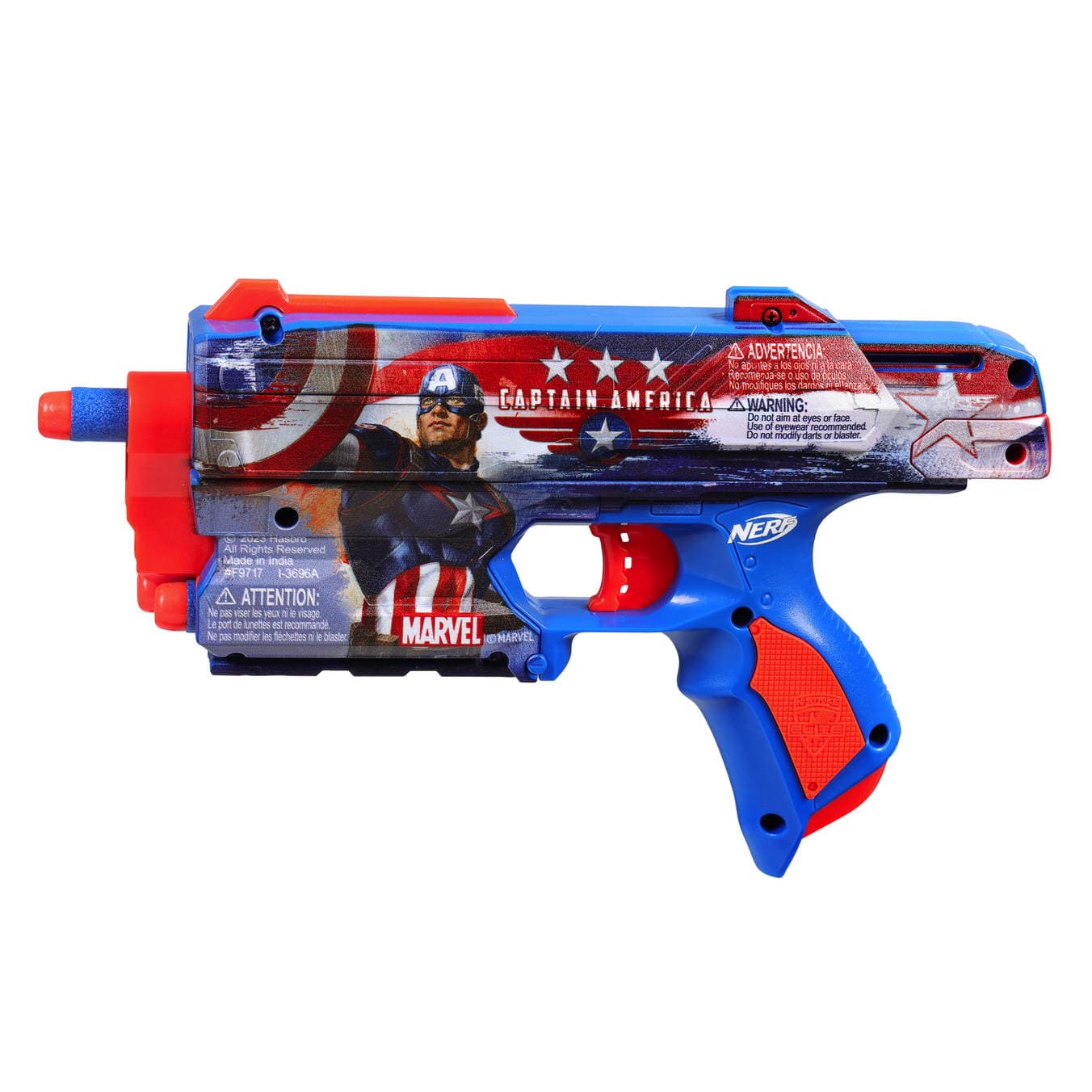 Produktbild Hasbro - Nerf Marvel Captain America Blaster 4 von 6