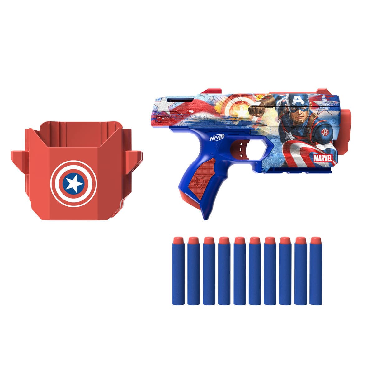Produktbild Hasbro - Nerf Marvel Captain America Blaster 3 von 6