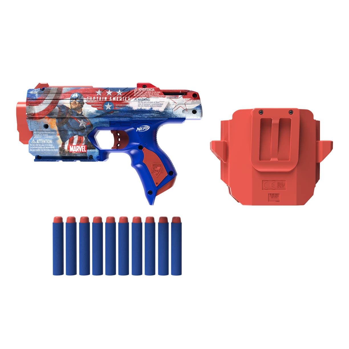 Produktbild Hasbro - Nerf Marvel Captain America Blaster 2 von 6