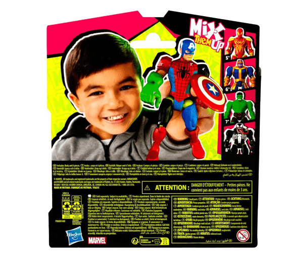 Produktbild Hasbro - MixMashers Marvel Captain America Avengers Mix-And-Match Action-Figur & Zubehör 6 von 7