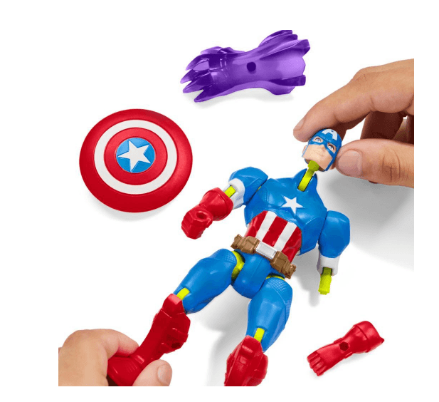 Produktbild Hasbro - MixMashers Marvel Captain America Avengers Mix-And-Match Action-Figur & Zubehör 2 von 7