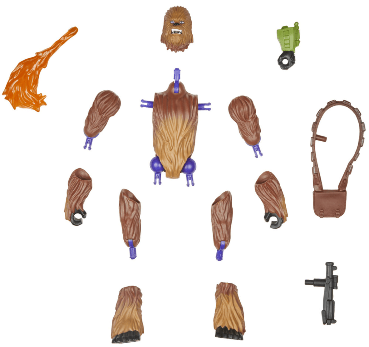 Produktbild Hasbro - MixMashers Star Wars Chewbacca Custom Mix-And-Match Action-Figur & Zubehör 3 von 5