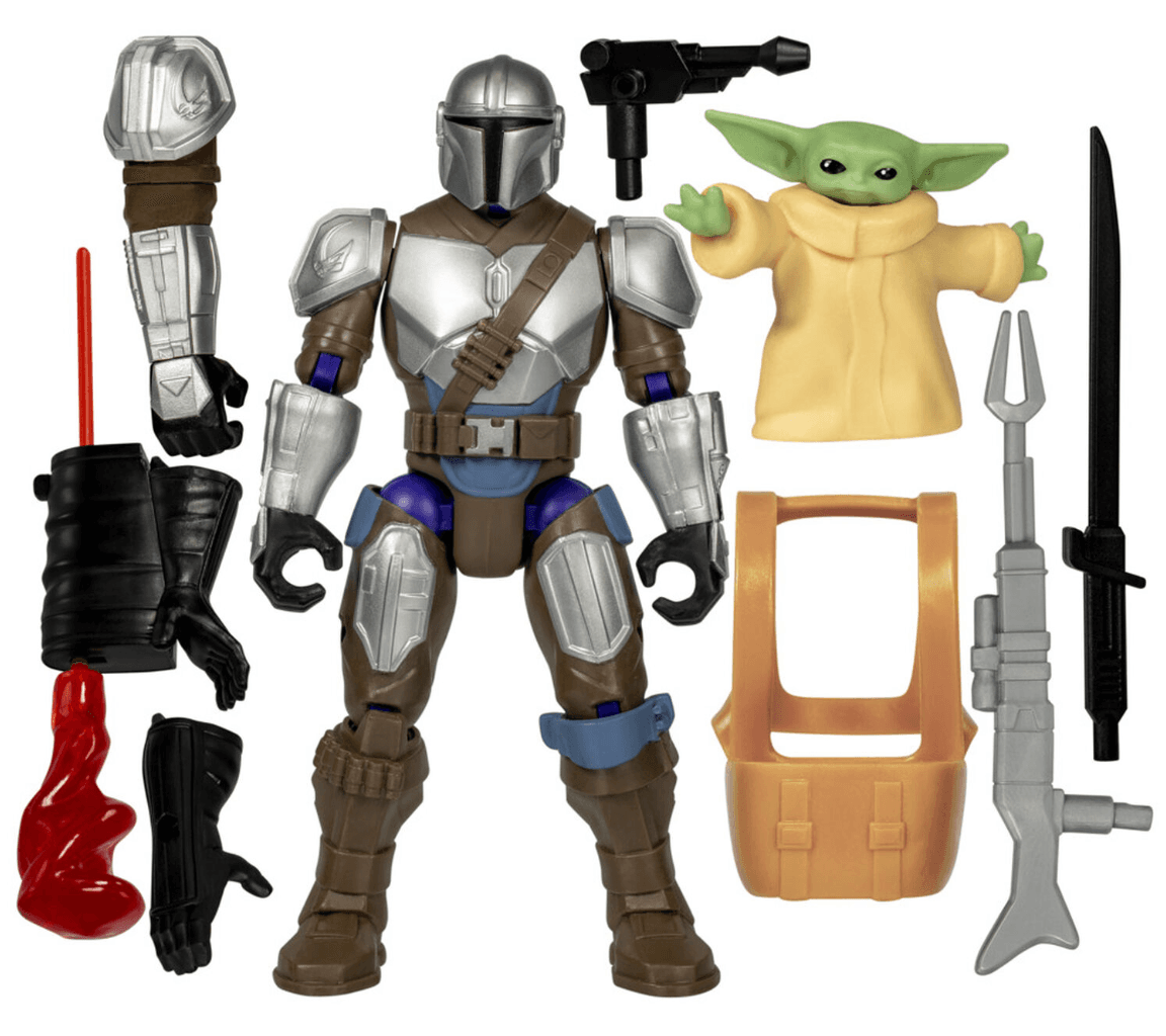 Hasbro - MixMashers Star Wars the Mandalorian and Grogu Custom Mix-And-Match Deluxe Action-Figur & Zubehör