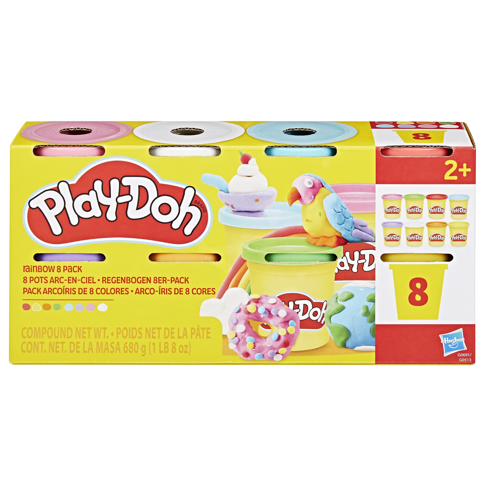 Produktbild Hasbro - Play-Doh Regenbogen 8er-Pack 4 von 4