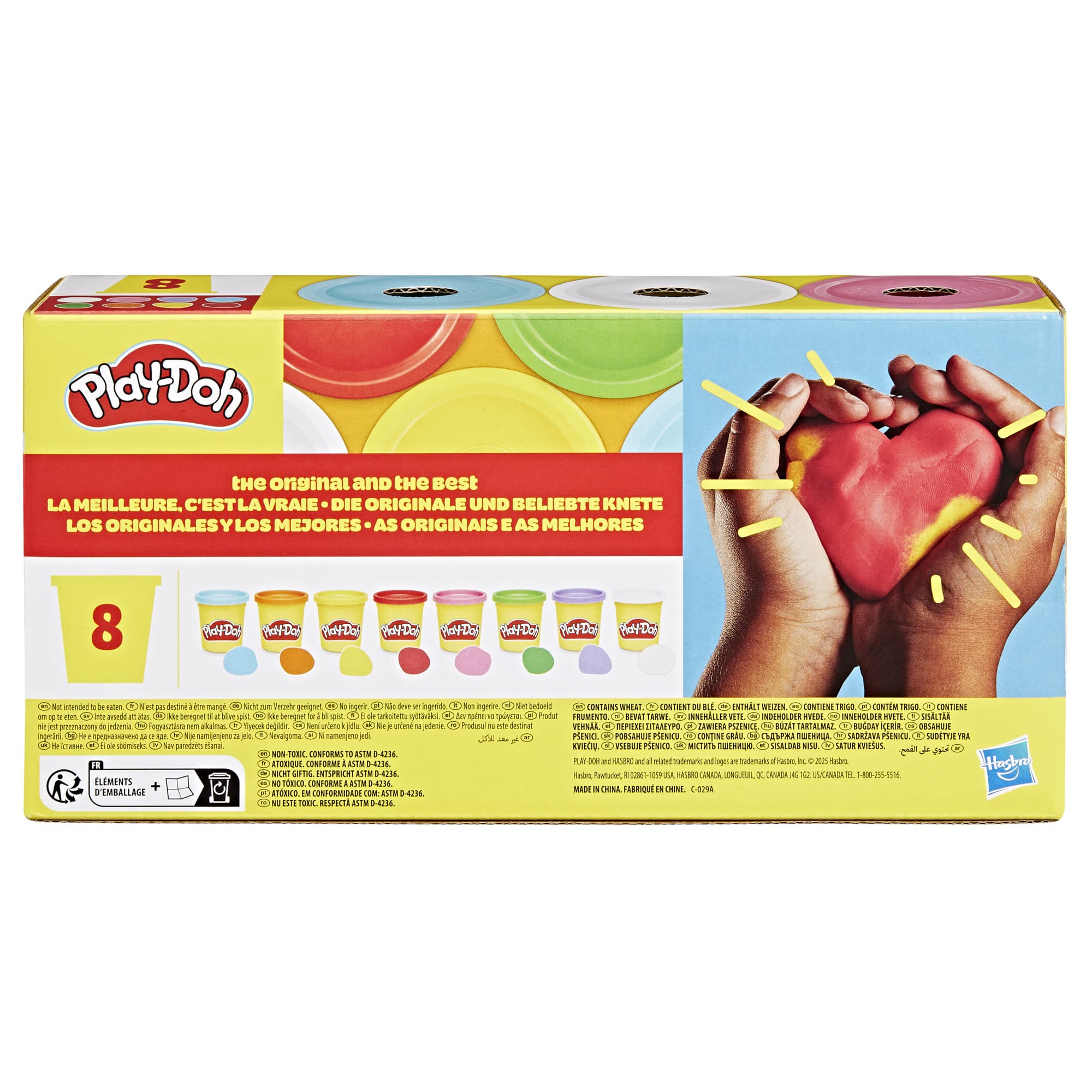 Produktbild Hasbro - Play-Doh Regenbogen 8er-Pack 3 von 4