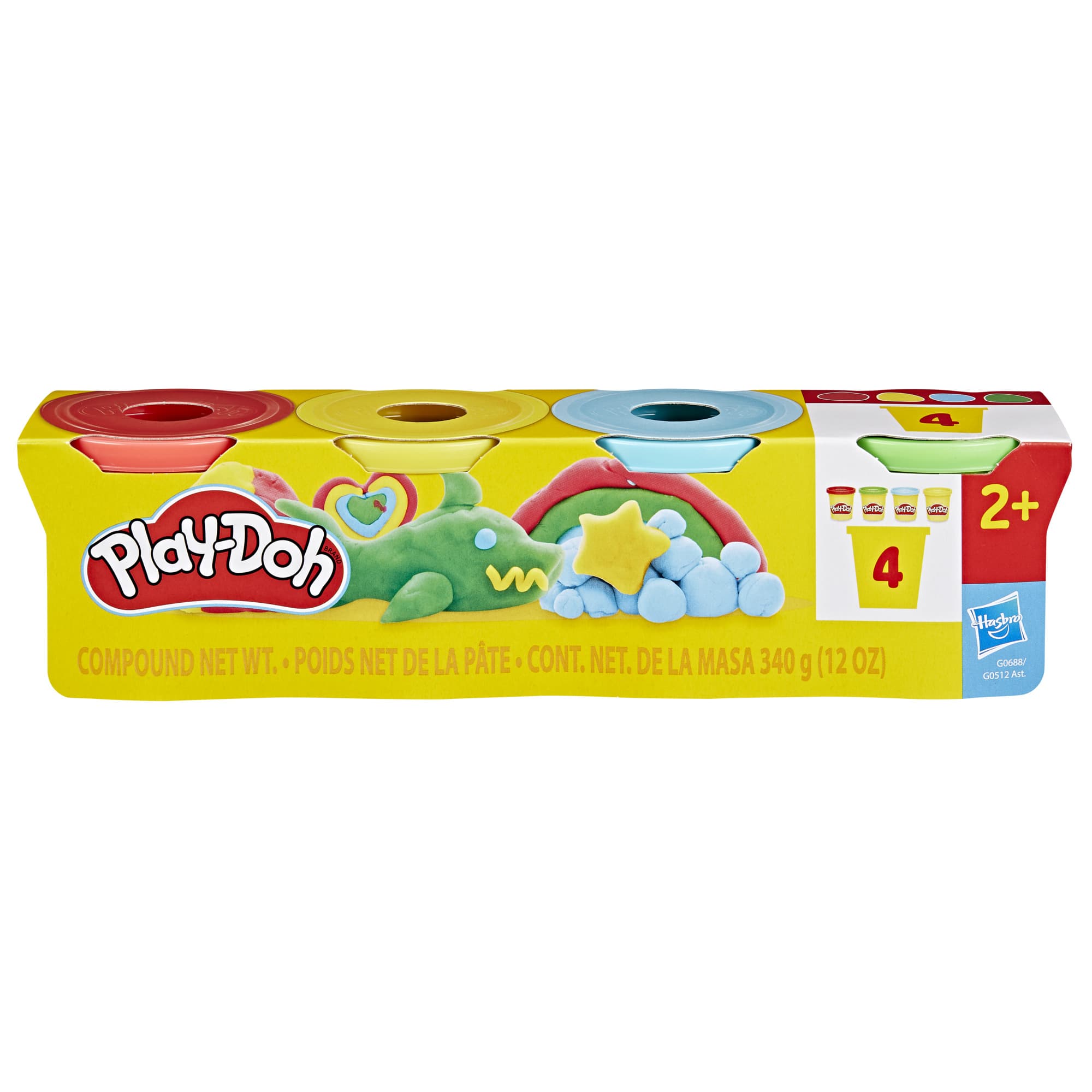 Produktbild Hasbro - Play-Doh 4er-Pack klassische Farben 5 von 5