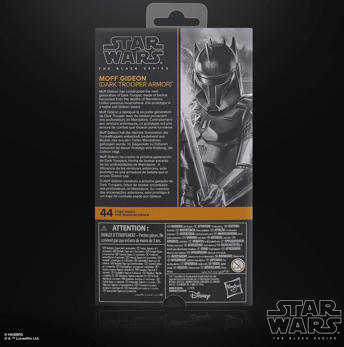 Produktbild Hasbro - Star Wars The Black Series Moff Gideon (Dunkeltruppler Rüstung) 2 von 6