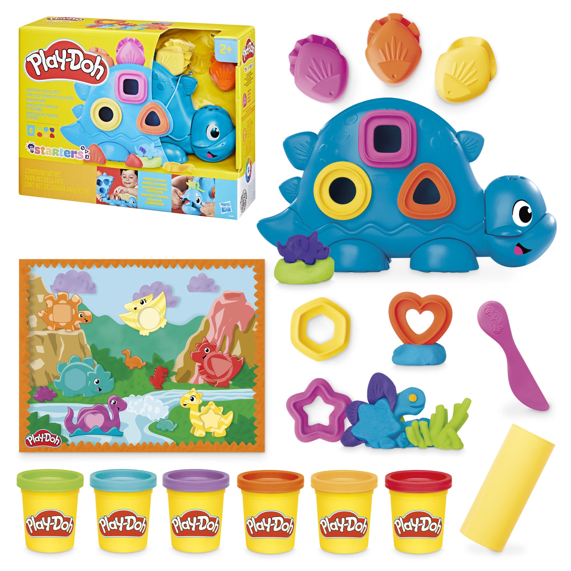 Produktbild Hasbro - Play-Doh Starters Bunter Dino 18 von 18