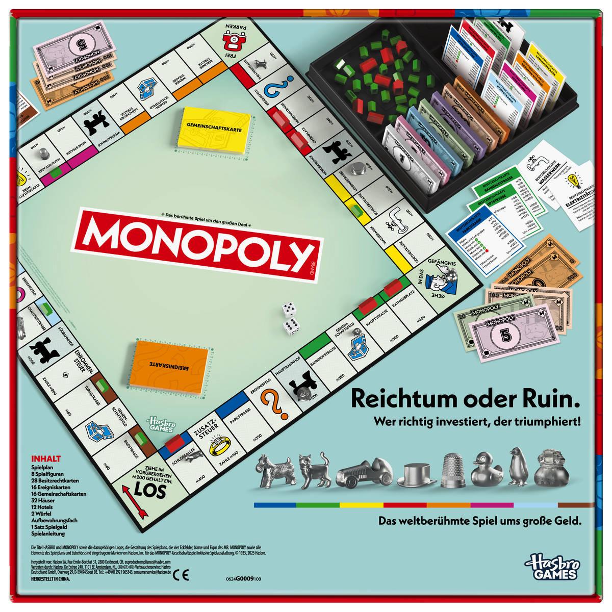 Produktbild Hasbro - Monopoly Das klassische Brettspiel 2 von 8