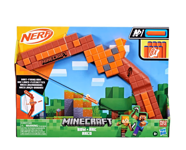 Produktbild Hasbro - Nerf N Series  Minecraft Bow Dart Blaster – Actionspaß für Minecraft-Fans 4 von 4