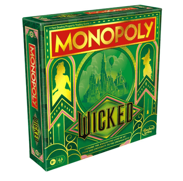 Hasbro - Monopoly Wicked Edition – Das magische Brettspiel zur Broadway-Show „Wicked“ (englische Version)
