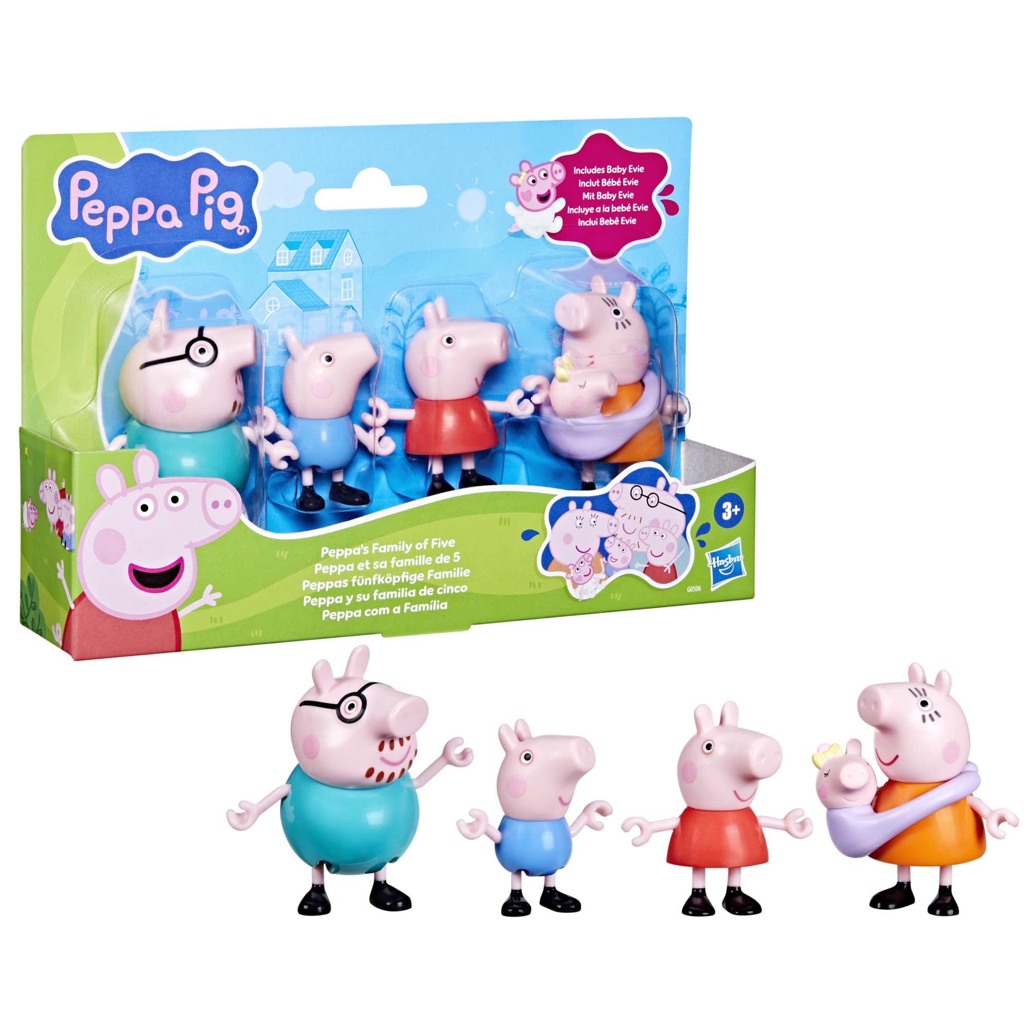 Hasbro - Peppa Pig Peppas fünfköpfige Familie