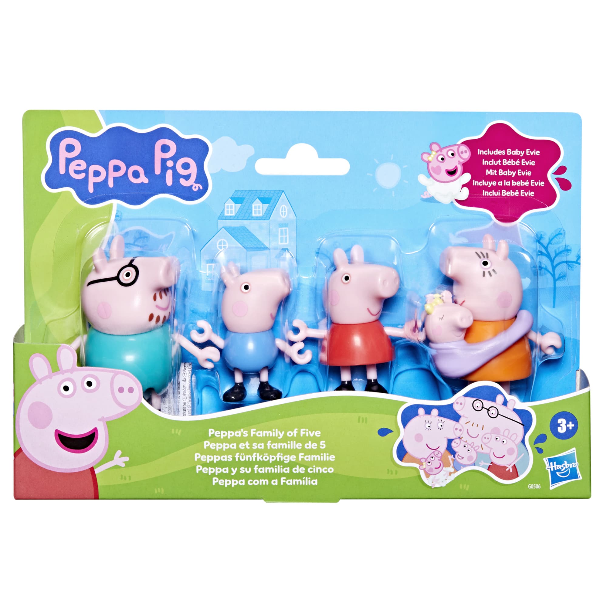 Produktbild Hasbro - Peppa Pig Peppas fünfköpfige Familie 11 von 12
