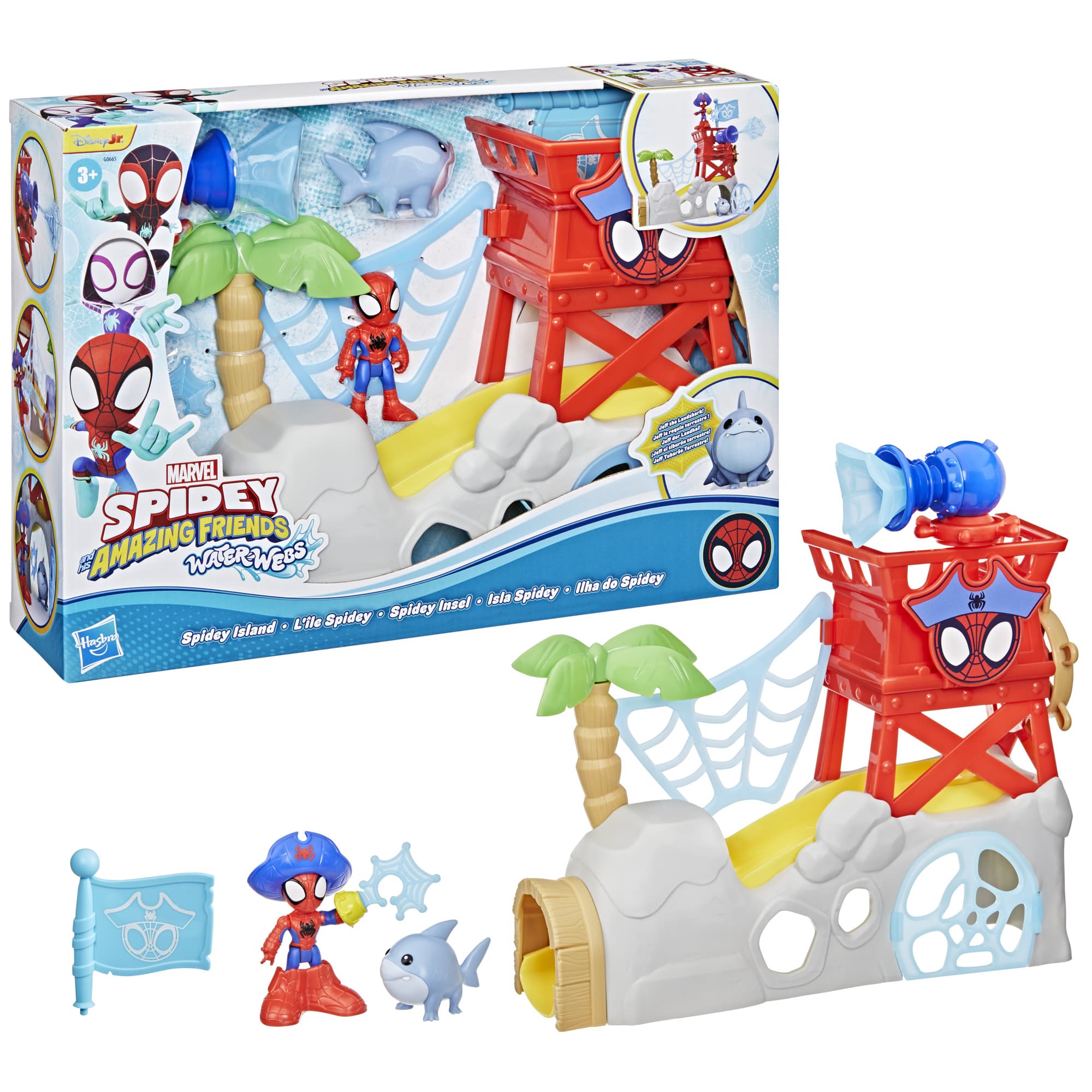 Hasbro - Marvel Spidey und seine Super-Freunde Water-Webs Spidey Insel