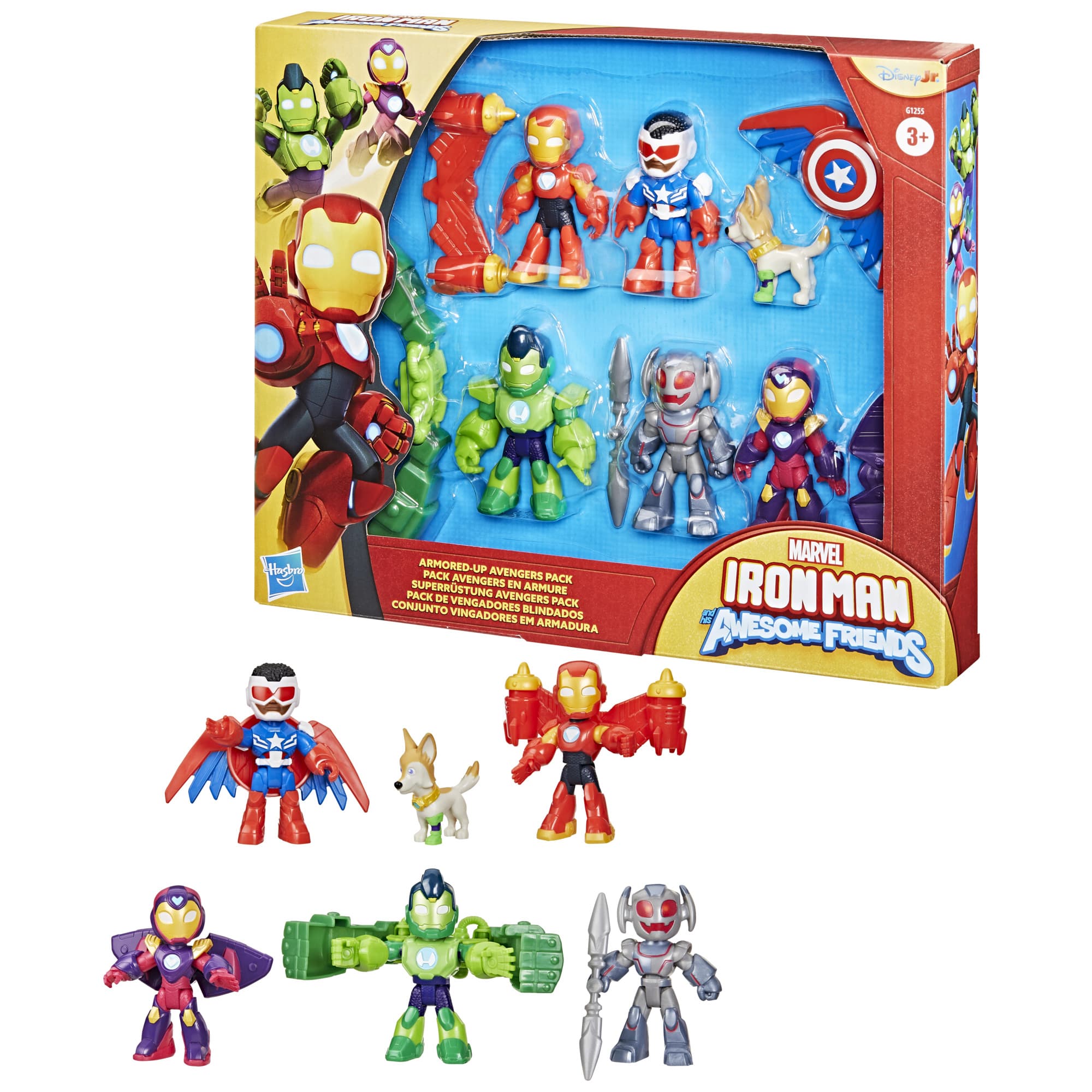 Produktbild Hasbro - Marvel Iron Man and his Awesome Friends Superrüstung Avengers Pack Action-Figurenset 7 von 7