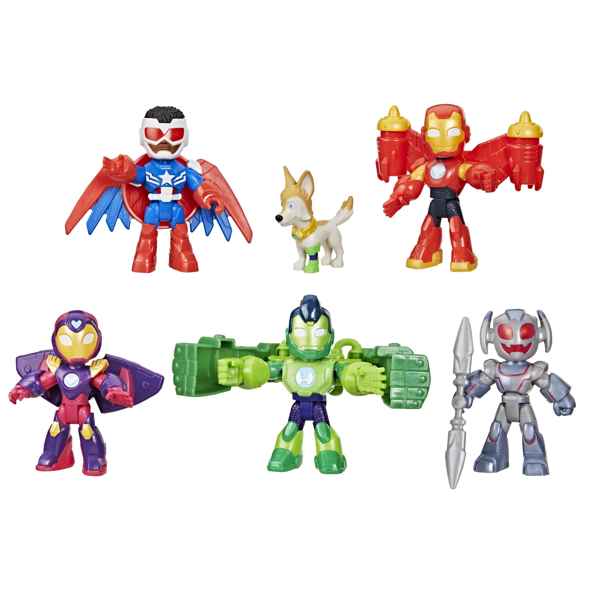 Produktbild Hasbro - Marvel Iron Man and his Awesome Friends Superrüstung Avengers Pack Action-Figurenset 2 von 7